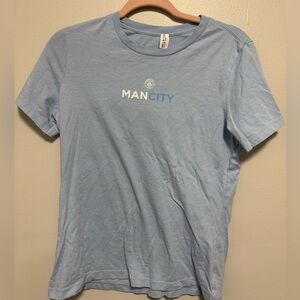 Light Blue Manchester City Soccer T-shirt